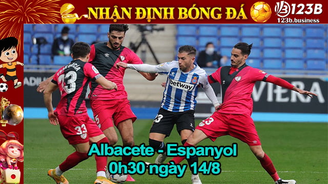 Nhận định bóng đá Albacete vs Espanyol cùng 123B casino