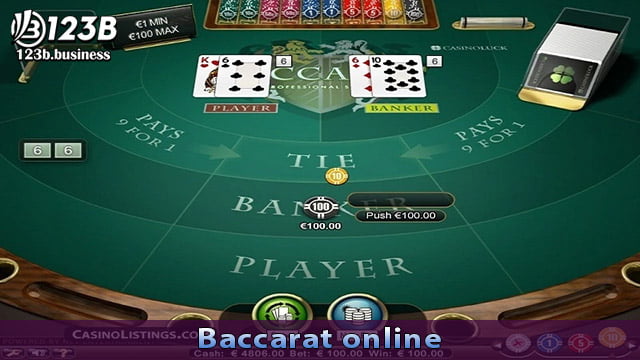 Cách chơi baccarat online cơ bản