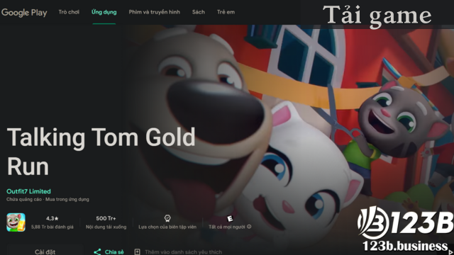 Hướng dẫn tải Talking Tom Gold Run bản kiểm duyệt