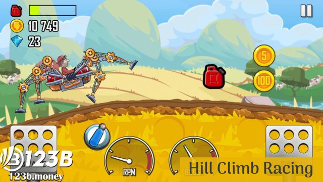 4. Top 5 game nhẹ điện thoại - Hill Climb Racing