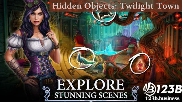 2. Top 5 game trồng rau nuôi gà - Hidden Objects: Twilight Town